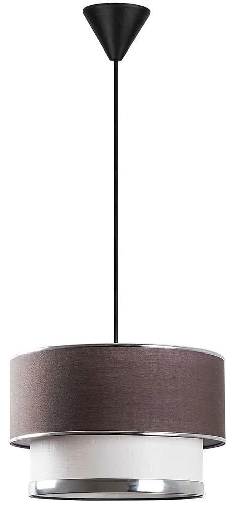 Φωτιστικό Οροφής Cake 390FLH1816 Φ30x65cm E27 40W Anhracite-Silver Opviq