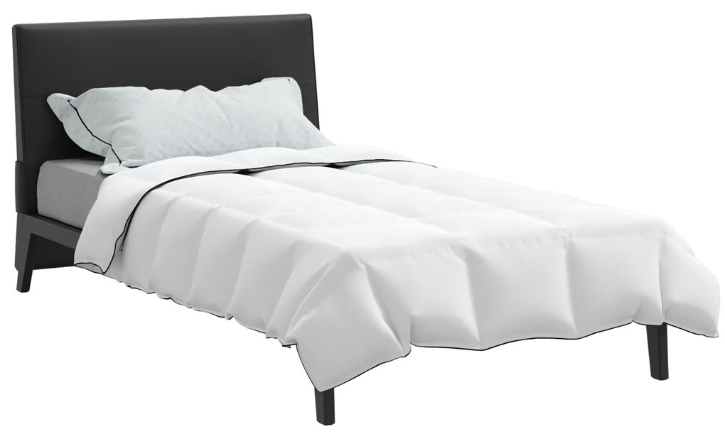 vidaXL Χειμερινό Παπλωματοθήκη Λευκό 140 x 220 cm Πούπουλο