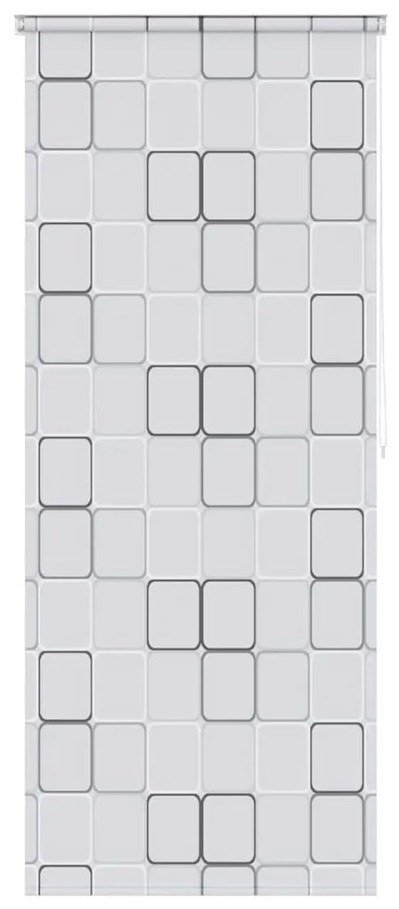 vidaXL Κουρτίνα Μπάνιου Ρολό Τετράγωνο Σχέδιο 80 x 240 εκ.