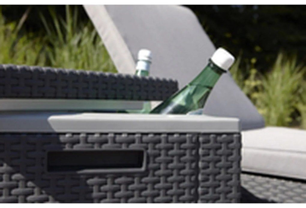 Βοηθητικό Τραπέζι Allibert by KETER Ice Cube graphite 42 x 42 x 41 cm Γκρι