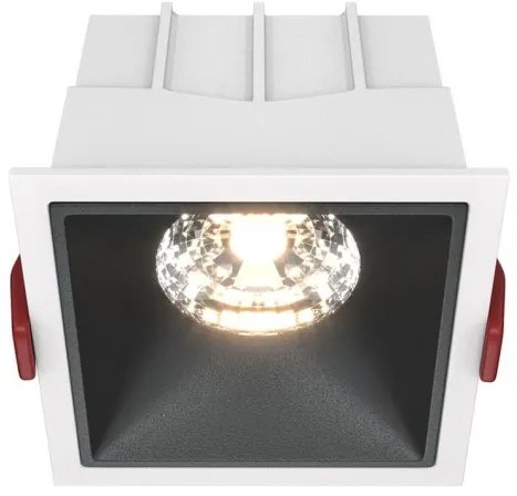 Χωνευτό Σποτ Οροφής Alfa LED 15W 3000K Μαύρο-Λευκό DL043-01-15W3K-SQ-WB MAYTONI-DL043-01-15W3K-SQ-WB-Μαύρο-Λευκό DL043-01-15W3K-SQ-WB