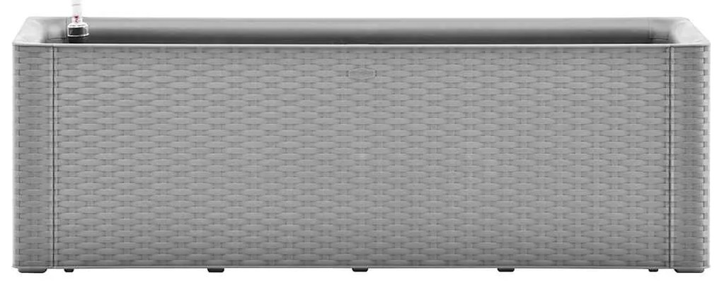 vidaXL Ζαρντινιέρα Κήπου Γκρι 100x43x33 εκ. με Αυτόματο Πότισμα