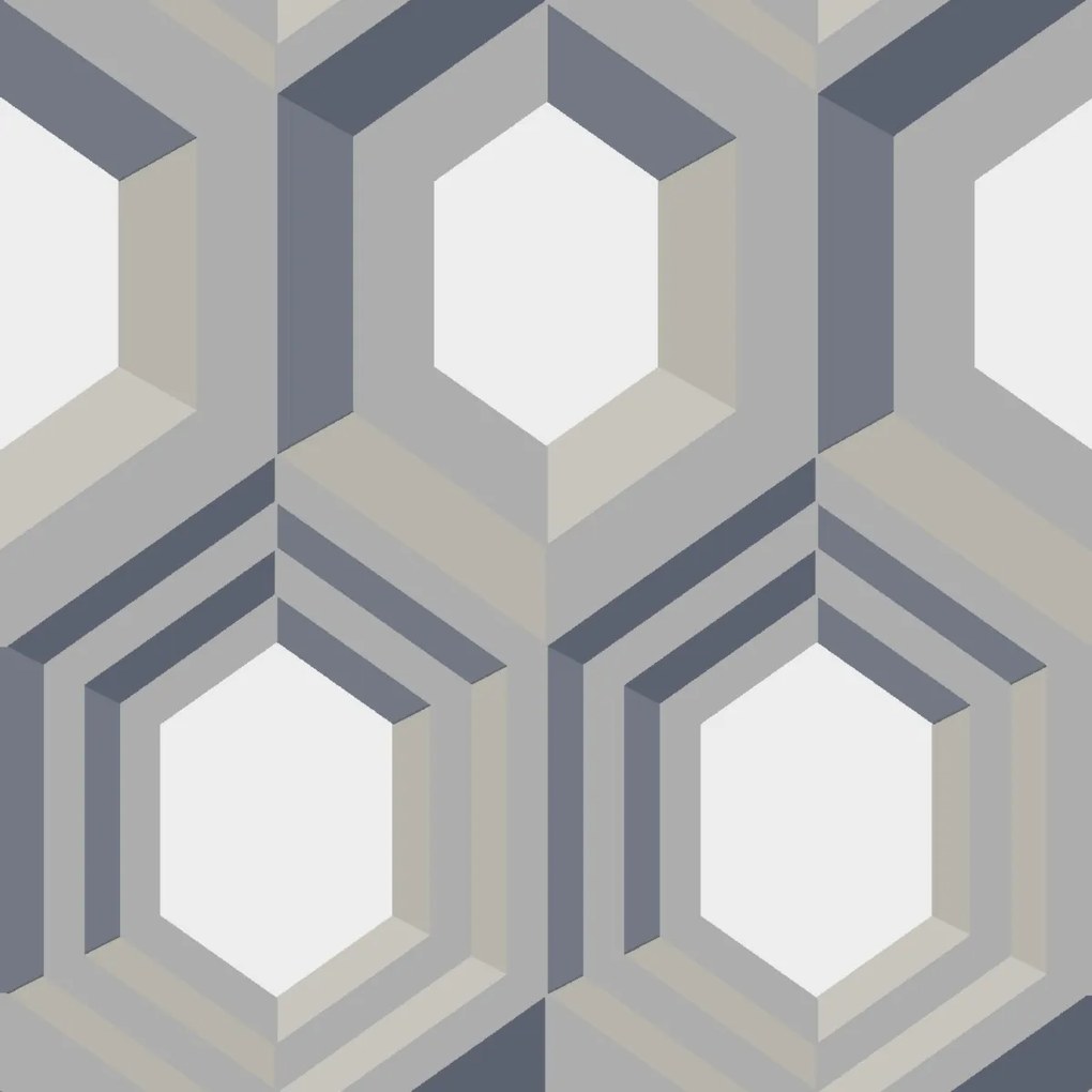 Ταπετσαρία Τοιχου Hexagon J40708 53 cm x 10 m