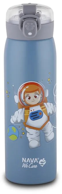 NAVA Θερμός μπουκάλι ανοξείδωτο &quot;We Care&quot; μπλε 500ml 10-110-011