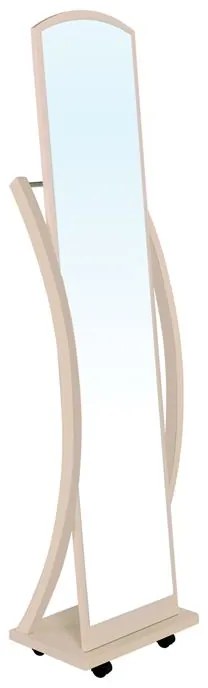 ROGER Καθρέπτης Δαπέδου Ξύλο, Απόχρωση Φυσικό  44x29x165cm [-Φυσικό-] [-MDF - Κόντρα Πλακέ - Καπλαμάς - Νοβοπάν-] Ε7183,1