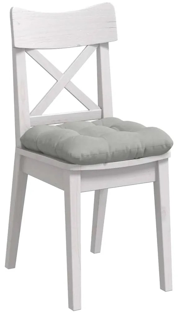 vidaXL Μαξιλάρια καθισμάτων 4 pcs Ανοιχτό γκρι 45 x 45 cm