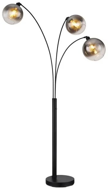 Επιδαπέδιο Φωτιστικό 3xΕ27 Μαύρο Newcastle 58227-3B Globo Lighting-58227-3B-Μαύρο 58227-3B