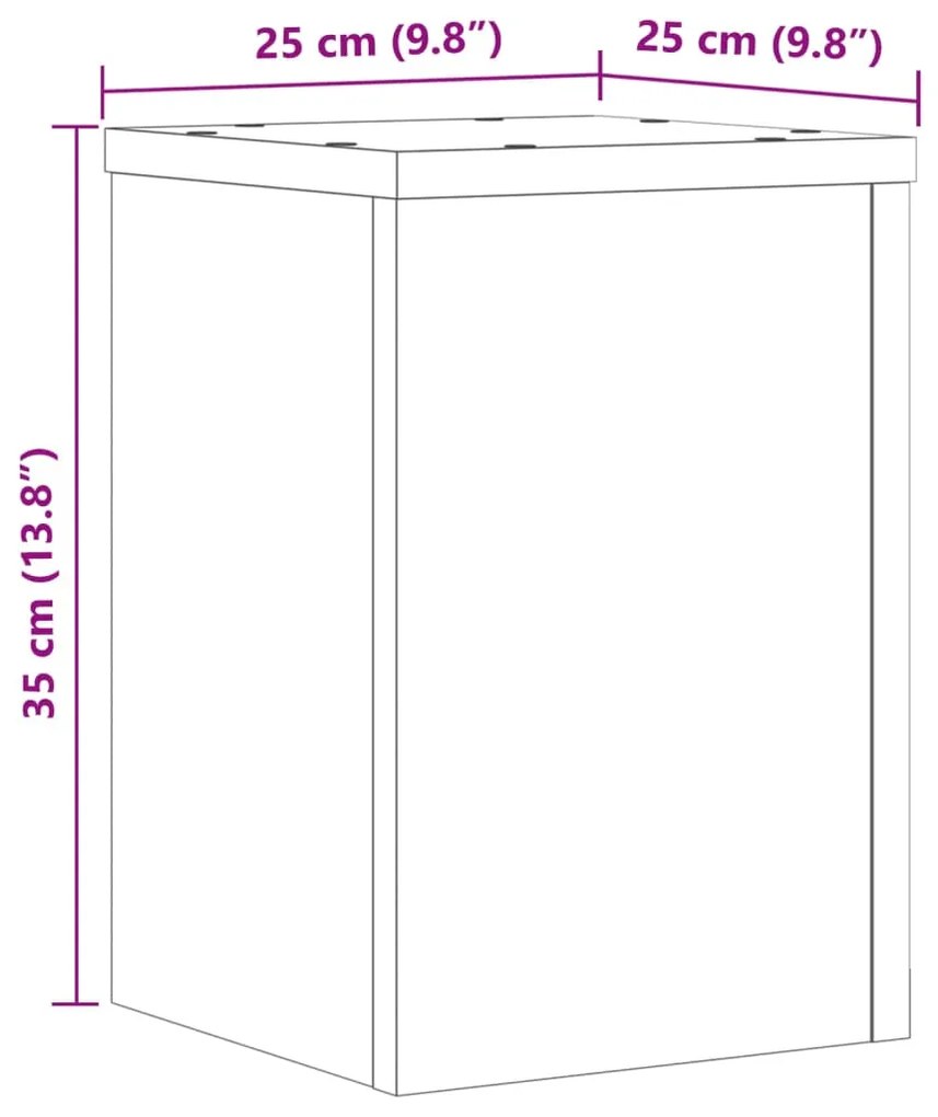 ΒΑΣΕΙΣ ΦΥΤΩΝ 2ΤΕΜ. SONOMA ΔΡΥΣ 25X25X35ΕΚ. ΕΠΕΞΕΡΓΑΣΜΕΝΟ ΞΥΛΟ 852908