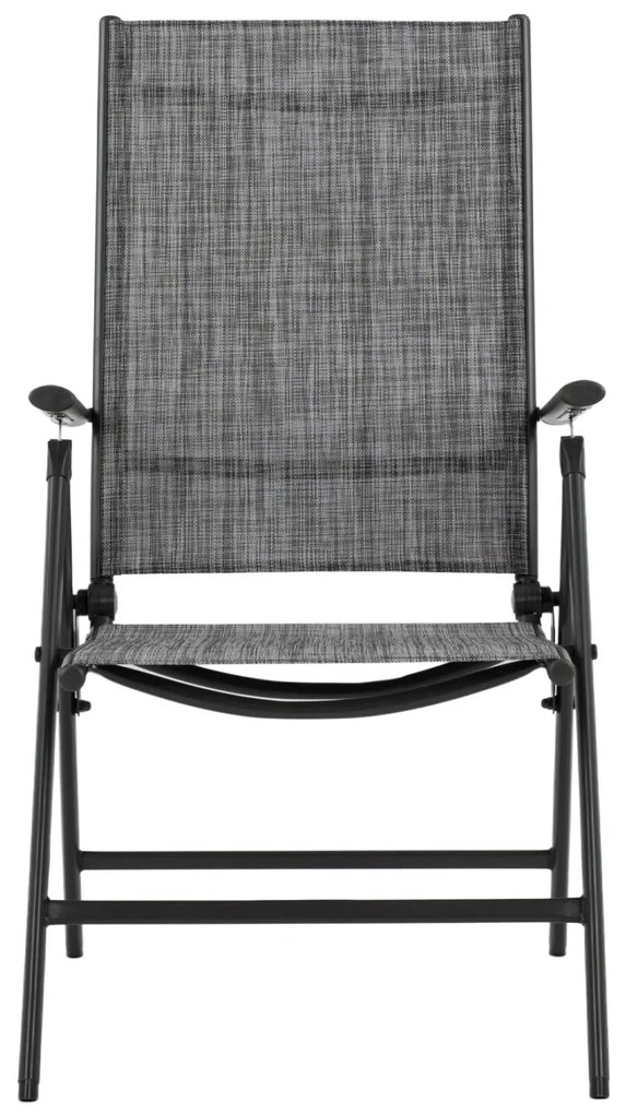 Καρέκλα - Πολυθρόνα ZURI C5700.01 Μεταλλική Πτυσσόμενη 7 Θέσεων με Textilene Γκρί 55x70x103Υ εκ. 2αδα 55x70x103 εκ.