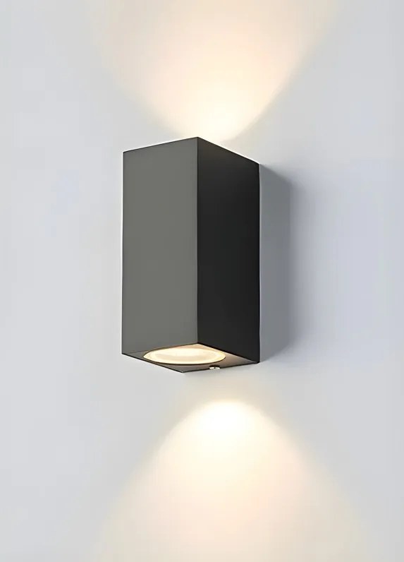 SE-WL-S2-DG CUADRO UP-DOWN WALL LAMP GU10 DARK GREY BODY ALUMINIUM HOMELIGHTING 77-9270