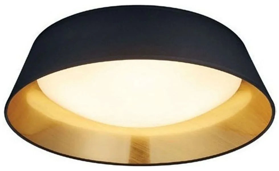 Φωτιστικό Οροφής - Πλαφονιέρα Ponts R62871279 14W Led Φ34cm 12cm Black RL Lighting Fabric