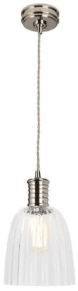Κρεμαστό Φωτιστικό Οροφής 1xE27 Douille Elstead Lighting DOUILLE-P-PN Νίκελ Ματ