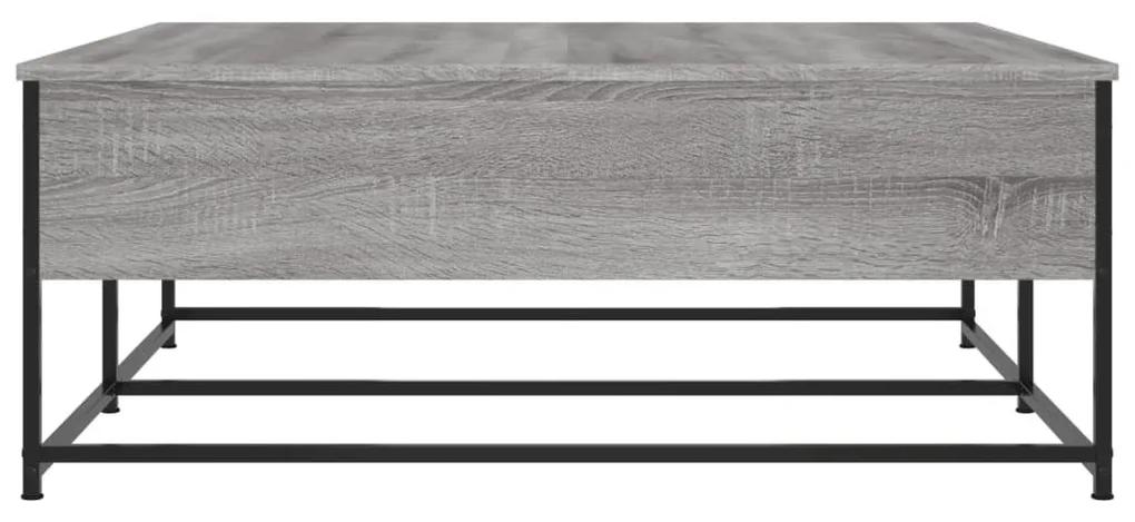 Τραπεζάκι Σαλονιού Γκρι Sonoma 100 x 99 x 40 εκ. Επεξεργ. Ξύλο - Γκρι