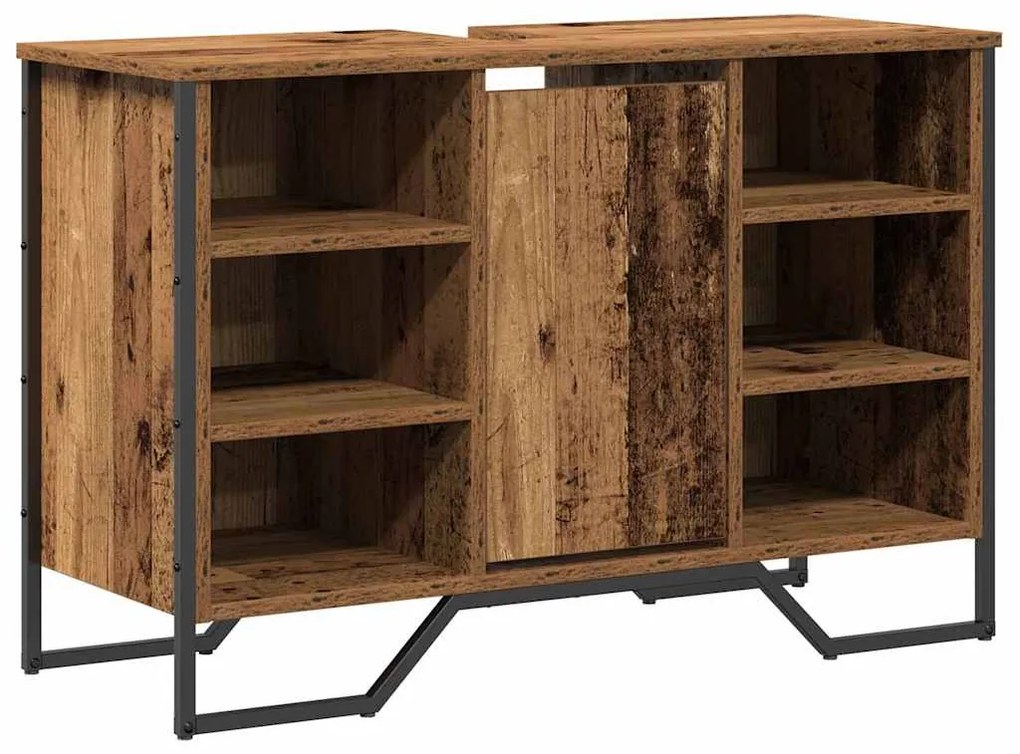 vidaXL Ντουλάπι νεροχύτη Παλιό Ξύλο 91 x 35 x 60 εκ Επεξεργασμένο ξύλο