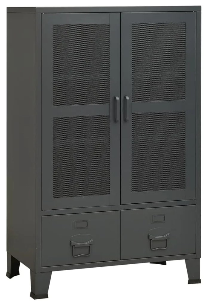 vidaXL Αρχειοθήκη Βιομηχανικού Στιλ Ανθρακί 70 x 40 x 115 εκ. Ατσάλινη