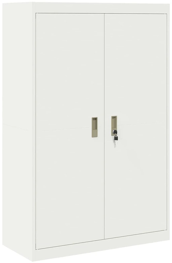 vidaXL Ντουλάπι αποθήκευσης με αποθήκευση 2 pcs Λευκό 90 x 40 x 140 cm