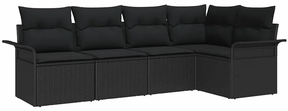 vidaXL Σετ Καναπέ Κήπου 5 pcs 242.5 x 132.5 x 85 εκ. Πολυ ράταν