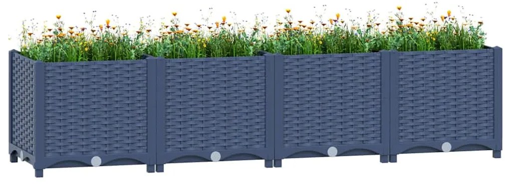 vidaXL Ζαρντινιέρα 160 x 40 x 38 εκ. από Πολυπροπυλένιο