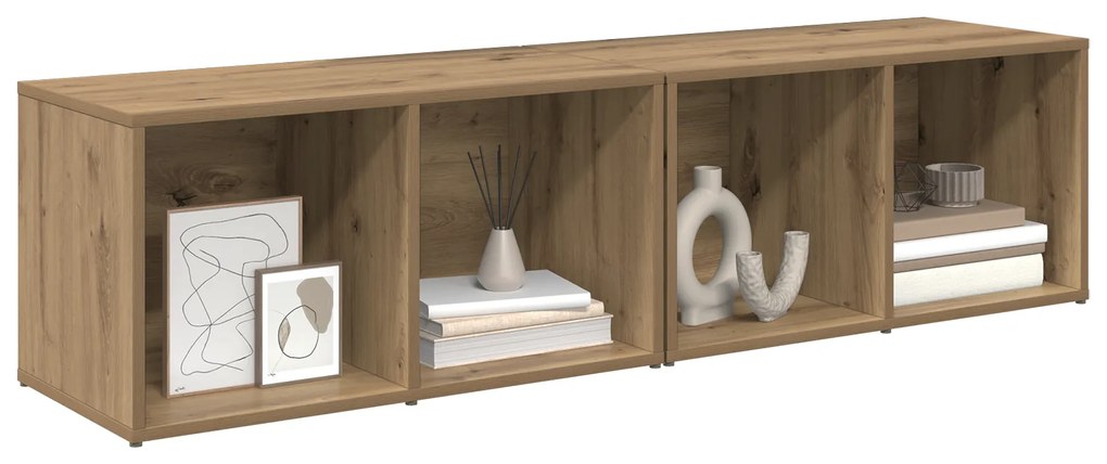 vidaXL Σετ επίπλου τηλεόρασης 2 pcs Artisan Oak Επεξεργασμένο ξύλο