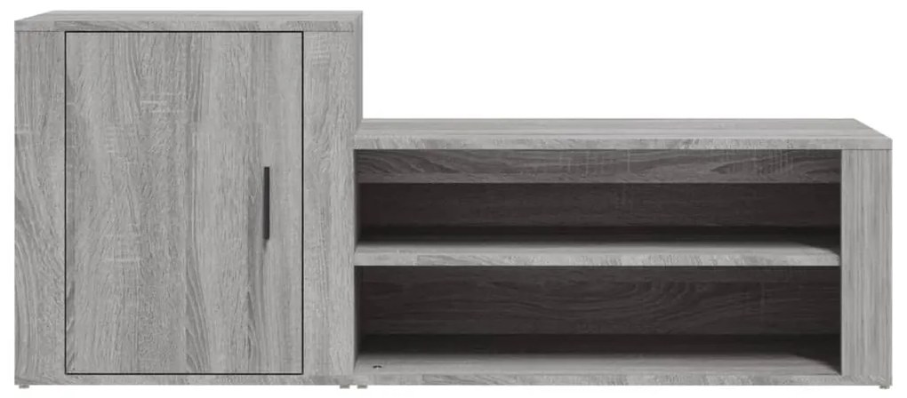 vidaXL Παπουτσοθήκη Γκρι Sonoma 130x35x54 εκ. από Επεξεργασμένο Ξύλο