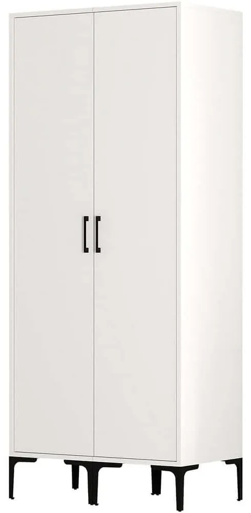 Ντουλάπα Δίφυλλη Kumsal 845HCT5448 80x47,5x201,4cm White Two Door