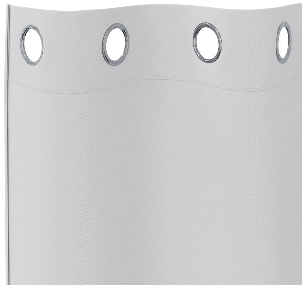 vidaXL Κουρτίνες 2 pcs Ανοιχτό Γκρι 225 x 140 εκ. Πολυεστέρας
