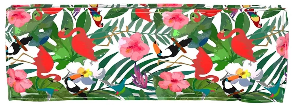 vidaXL Μαξιλάρι παλέτας για πάγκο Floral Πολύχρωμο 120 x 40 x 8 εκ