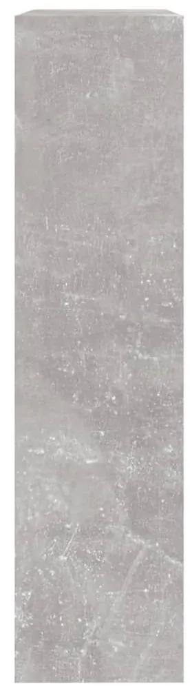 Παπουτσοθήκη με Καθρέφτη 2 Επιπέδων Γκρι Σκυροδέμ. 63x17x67 εκ. - Γκρι