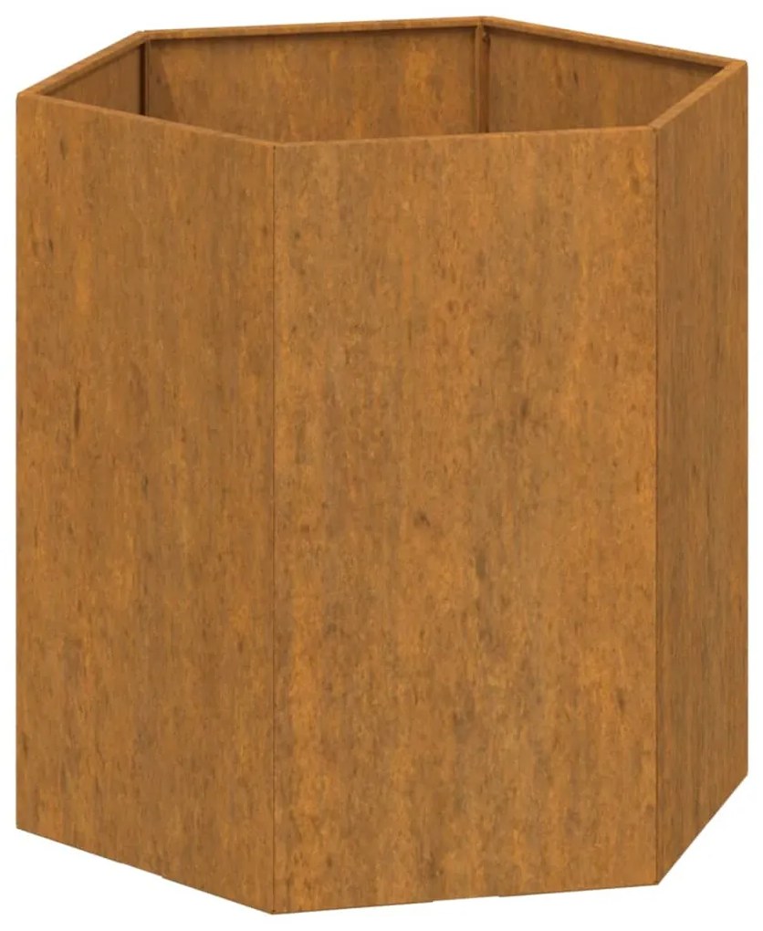 vidaXL Ζαρντινιέρα Σκουρ. 40 x 40 x 45 εκ. Ατσάλι Σκληρυθέν στον Αέρα