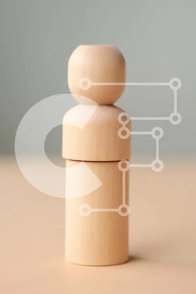 Intra Συλλεκτικό Ξύλινο Παζλ Plywood  4mm - Ξύλινο μπλοκ με τρύπα στο κέντρο - Φωτογραφία Αρχείου Σε Ξύλινο Κουτί - Διαστάσεις: 10x10 cm – 25 κομμάτια