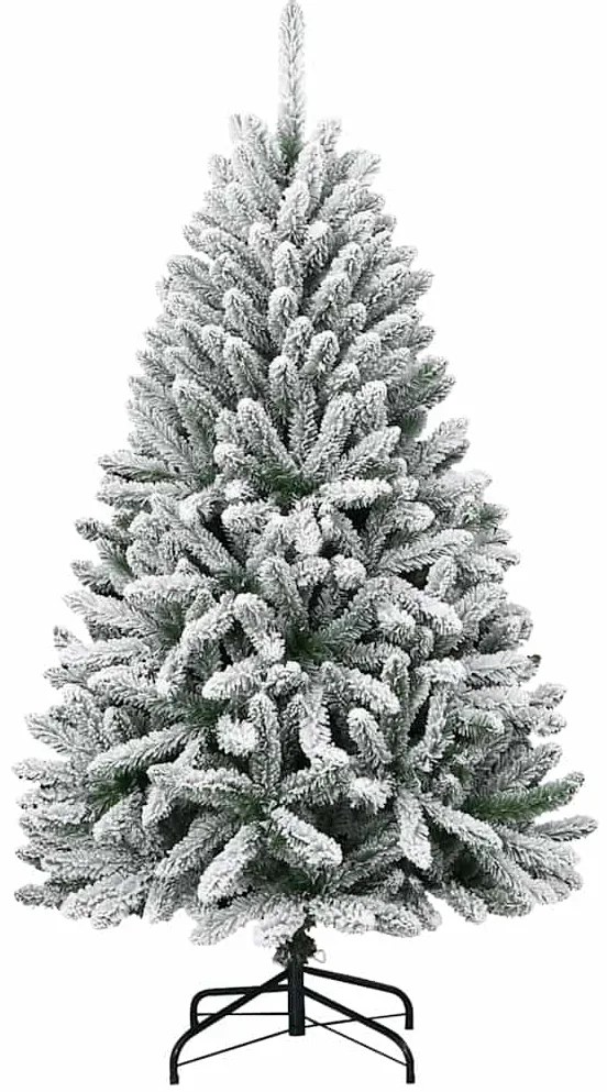 vidaXL Τεχνητό Χριστουγεννιάτικο Δέντρο Πράσινο και Λευκό 150 cm