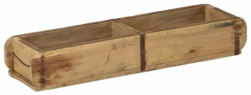 vidaXL Δίσκος με αποθήκευση 4 pcs Καφέ 60.5 x 15 x 9 εκ