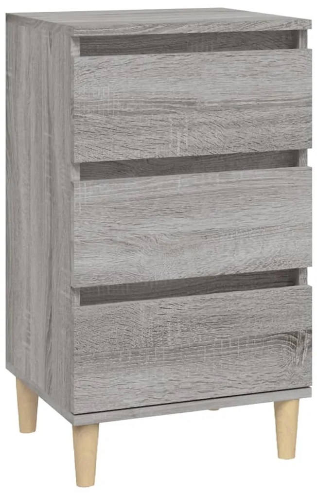 vidaXL Κομοδίνο Γκρι Sonoma 40x35x70 εκ. από Επεξεργασμένο Ξύλο