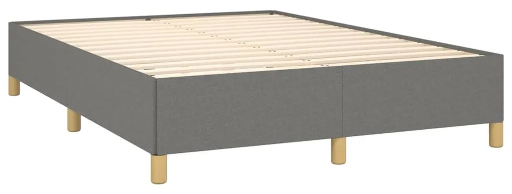 ΚΡΕΒΑΤΙ BOXSPRING ΜΕ ΣΤΡΩΜΑ ΣΚΟΥΡΟ ΓΚΡΙ 140X190 ΕΚ. ΥΦΑΣΜΑΤΙΝΟ 3128598