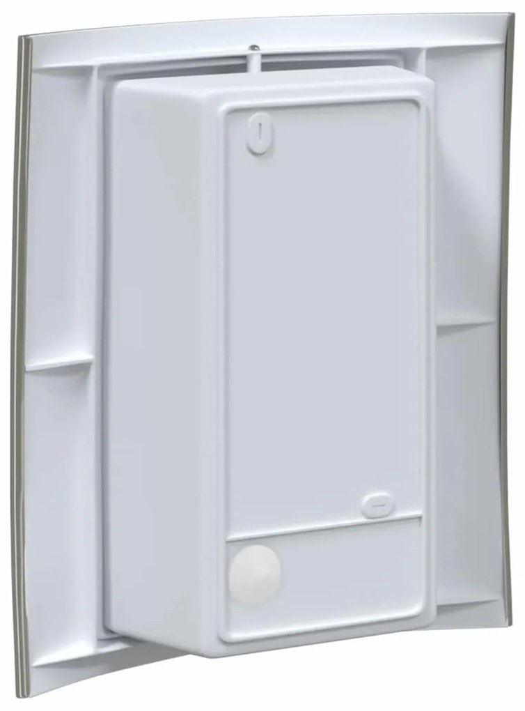 vidaXL Εξωτερικά Φωτιστικά Τοίχου 2 pcs Ασημί 23.5 x 10.5 x 26 εκ