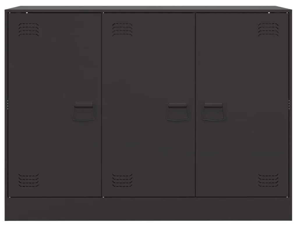 vidaXL Ντουλάπι Μαύρο 99x39x73 εκ. από Ατσάλι
