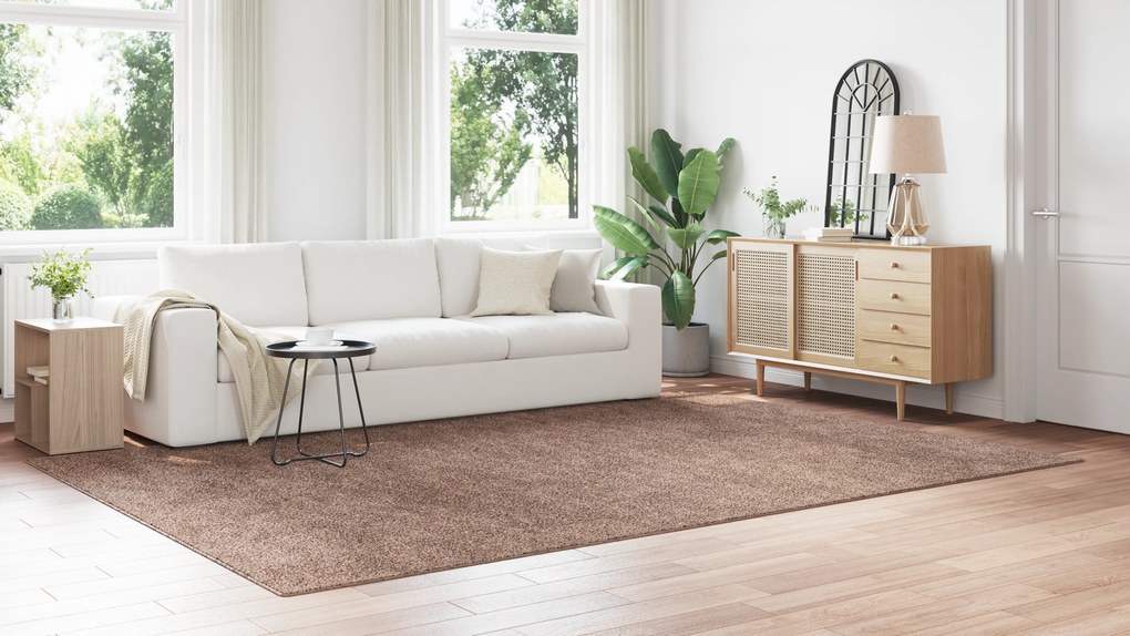 vidaXL Χαλιά Shaggy με Λάτεξ Καφέ 240x340 εκ.