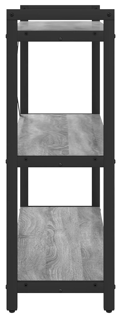 vidaXL Βιβλιοθήκη Γκρι sonoma 80 x 30 x 83 εκ Επεξεργασμένο ξύλο