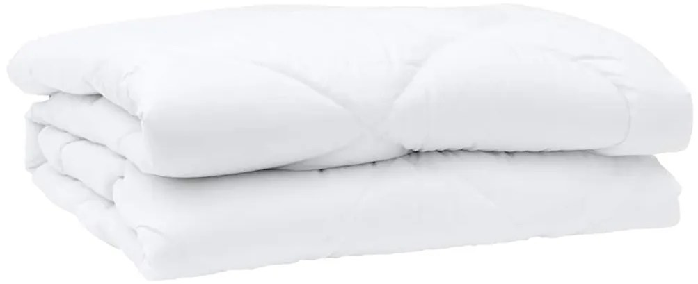 vidaXL Πάπλωμα με μαξιλάρι 3 pcs Λευκό 200 x 220 cm Μικροΐνες