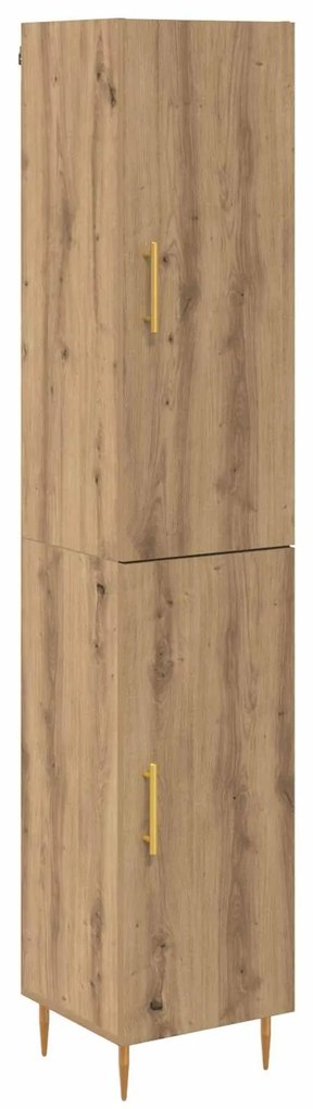 vidaXL Highboard 2 pcs Artisan Oak Επεξεργασμένο ξύλο