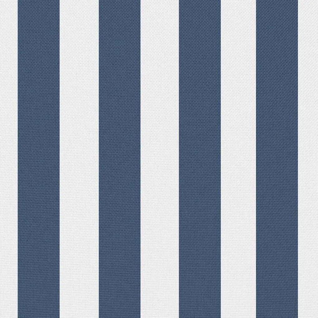 vidaXL Μαξιλάρια Εξωτερικού Χώρου 2 τεμ. Ριγέ Ναυτικό Μπλε 60 x 40 εκ.