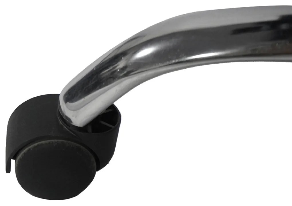 ΚΑΡΕΚΛΑ ΓΡΑΦΕΙΟΥ OCTAVIUS HM1202 ΜΑΥΡΟ PVC &amp; NYLON-ΜΕΤΑΛ.ΧΡΩΜΙΟ ΒΑΣΗ 63x73x129Υεκ