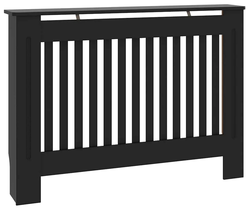 vidaXL Κάλυμμα Καλοριφέρ Μαύρο 112 x 19 x 81,5 εκ. από MDF