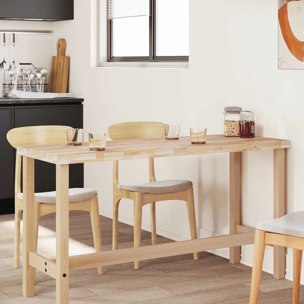 vidaXL Επιφάνεια Γραφείου Ορθογώνια 140x60x4 εκ. Μασίφ Ξύλο Ακακίας