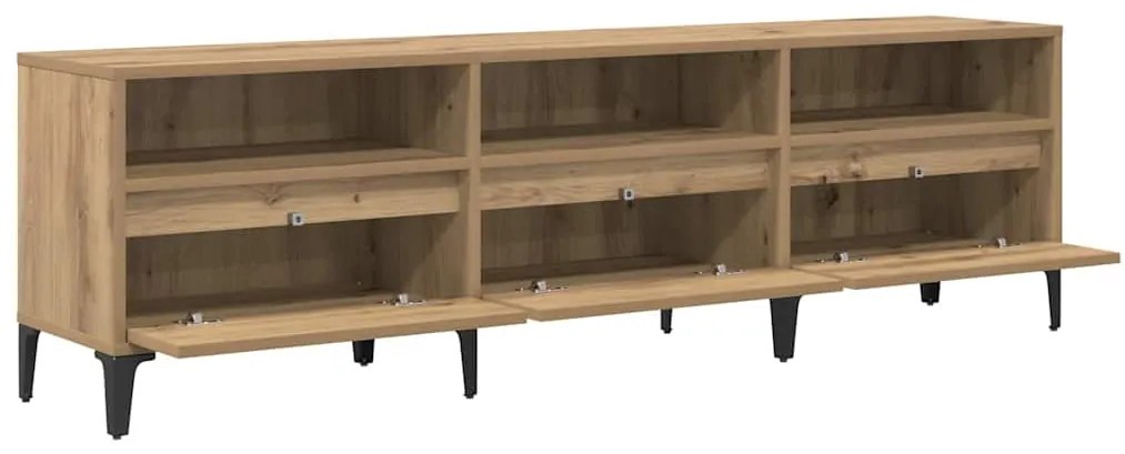 vidaXL Ντουλάπι TV artisan δρυς 150 x 30 x 44.5 εκ. Επεξεργασμένο ξύλο