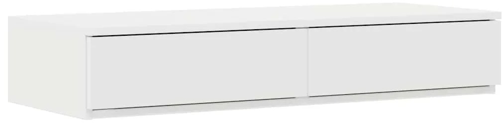 vidaXL Κρεβάτι με αποθηκευτικό χώρο Λευκό 90 cm Επεξεργασμένο ξύλο