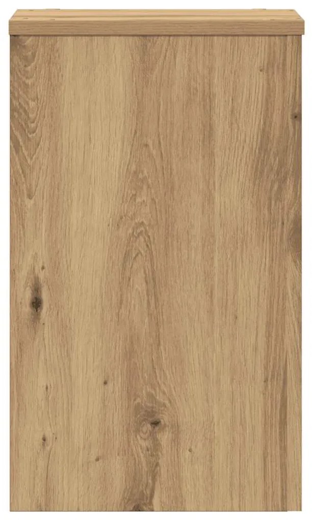 vidaXL Βάσεις Φυτών 2 τεμ. Αρτισιανή Δρυς 30x30x50 εκ. Επεξ. Ξύλο