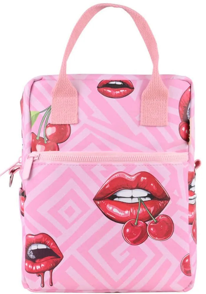 Τσάντα Φαγητού Ισοθερμική Save The Aegean Blush Pop 01-32968 20x14x27cm 7lt Multi-Pink Estia PVC