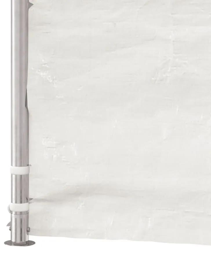 Κιόσκι με Τέντα Λευκό 17,84 x 2,28 x 2,69 μ. από Πολυαιθυλένιο - Λευκό