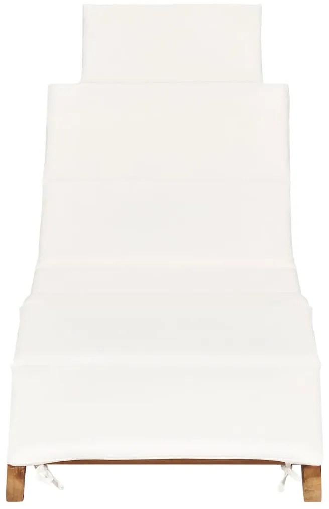 vidaXL Ξαπλώστρες 2 τεμ. από Μασίφ Ξύλο Teak με Μαξιλάρια